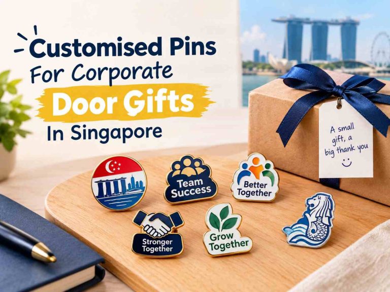 Customised Pins For Corporate Door Gifts In Singapore