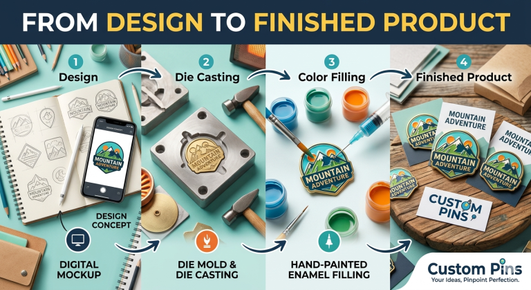 How Custom Pins Are Made From Design to Finished Product